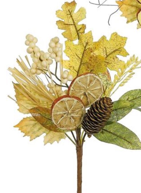 15in Dried ORANGE & Foliage Select Artificial