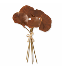15in Orange Real Touch Lotus Leaf (5pc Bundle) - Premium Greenery for Wreaths, Arrangements and Home Decor K&K