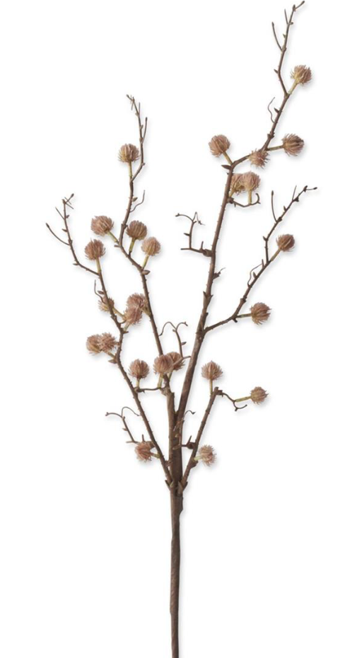 36in Lt Brown Thistle - Premium Floral for Wreaths, Arrangements and Home Decor