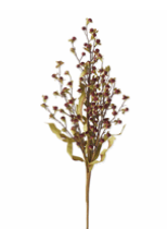 COMING SOON 23in Burgundy Wood Bead Berry Bush - Premium Greenery for Wreaths and Home Decor