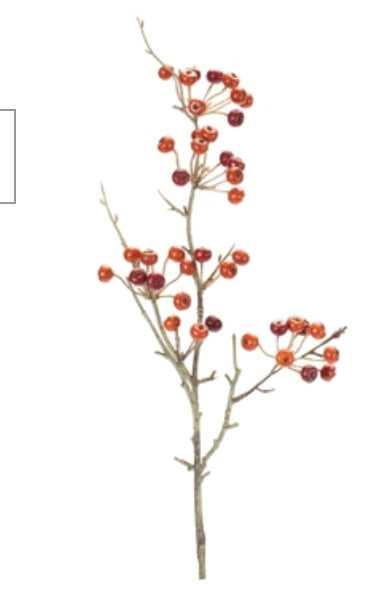 26in RUST/BURG Berry Spray Melrose