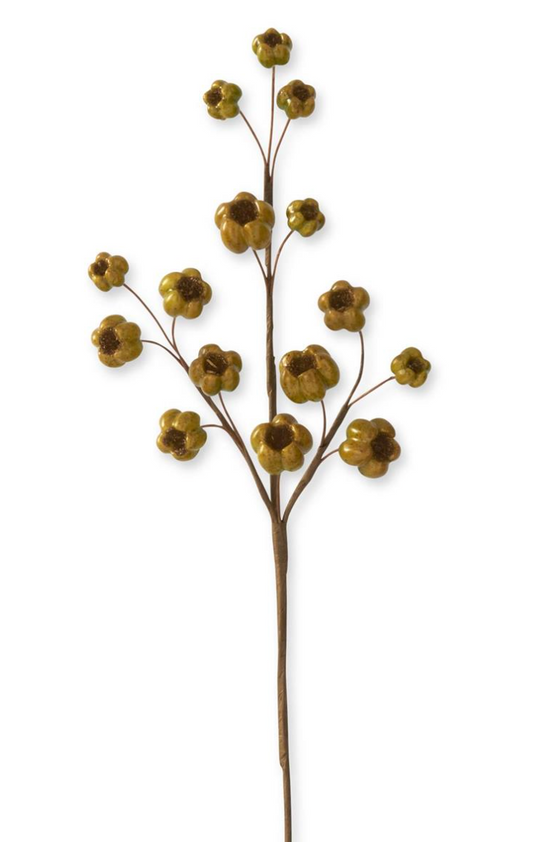 27in Green Fig Fruit Stem K&K
