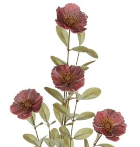35in Burgundy Fall Cosmos Spray Select Artificial