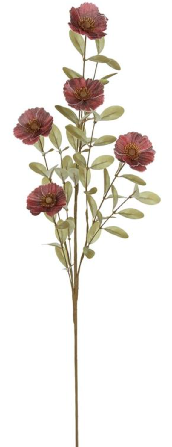 35in Burgundy Fall Cosmos Spray Select Artificial