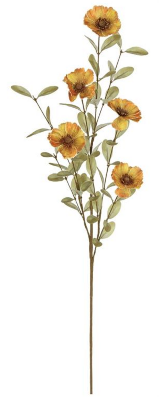 35in Taupe Fall Cosmos Spray Select Artificial