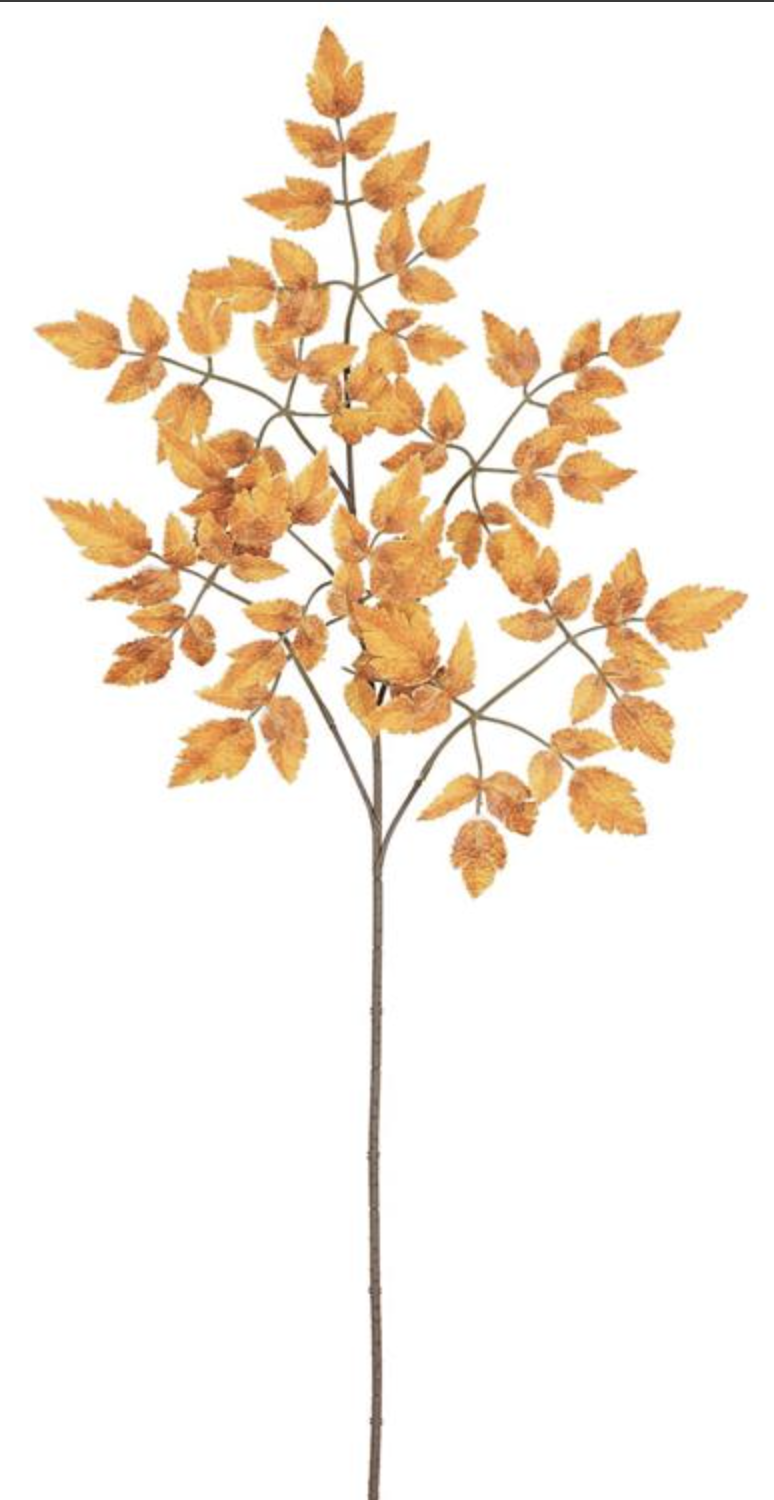 37in Rust Leaf Spray - Premium Artificial Greenery for Wreaths, Arrangement & Home Decor Select Artificial
