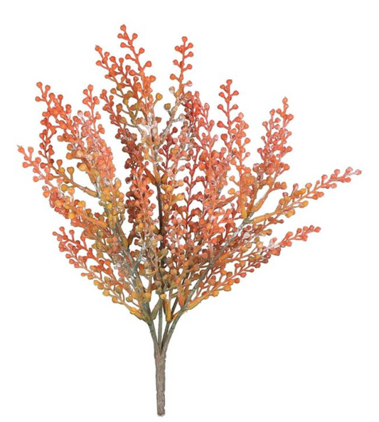 12in Crismon Seed Bush - Premium Florals for Wreaths, Arrangements and Home Decor (Copy) Select Artificial