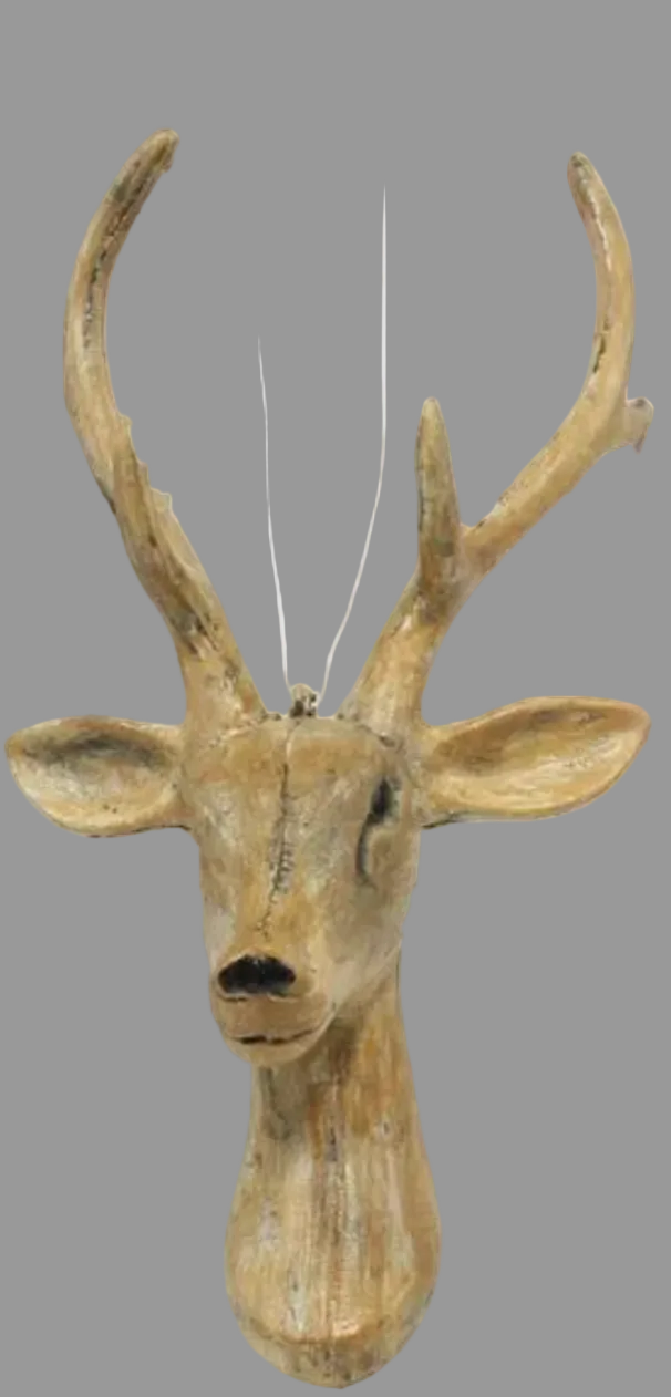 10in Woodgrain Deer Head on 18in Pick Craig Bachman
