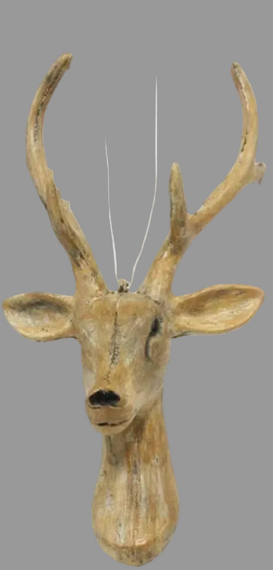 10in Woodgrain Deer Head on 18in Pick Craig Bachman
