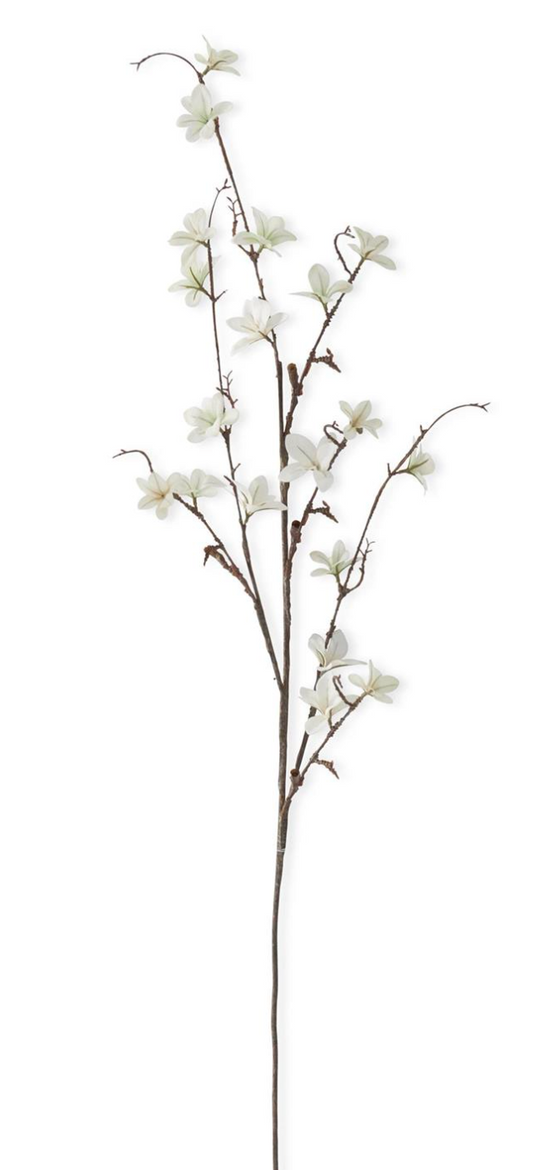 40in White Mini Magnolia Blossoms - Premium Greenery for Wreaths, Arrangements and Home Decor K&K