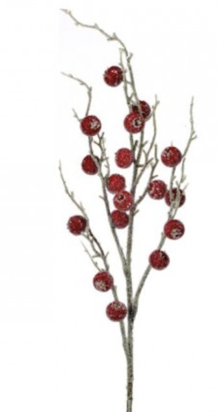 36in Jumbo Iced Red Berry - Premium Artificial Greenery for Wreaths, Arrangement & Home Decor Regency