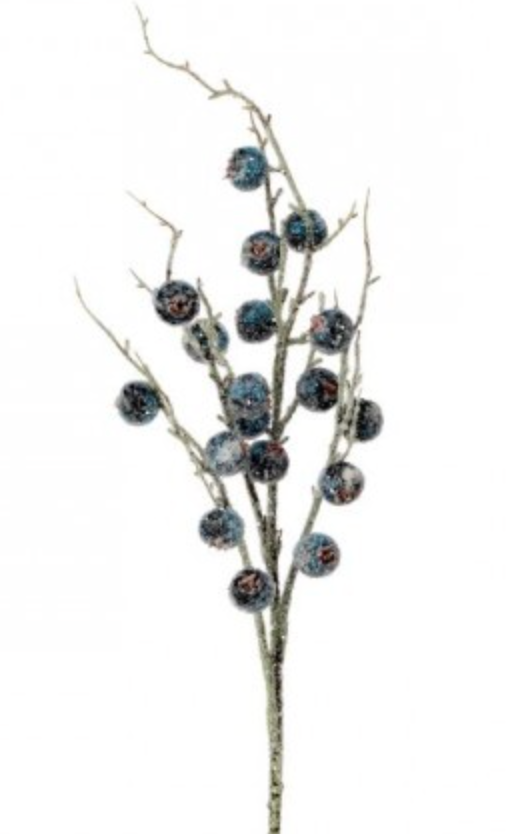 36in Jumbo Iced Blue Berry - Premium Artificial Greenery for Wreaths, Arrangement & Home Decor Regency