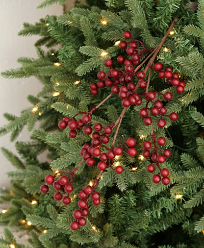 25in Burgundy Mountain Berry - Premium Greenery for Wreaths, Arrangements and Home Decor K&K