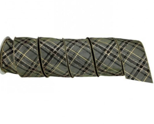 2.5inx10yd Gentlemans Plaid (GR/BL/GO)