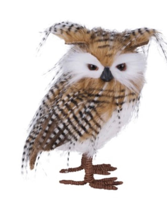 9in Faux Fur Owl EAR UP