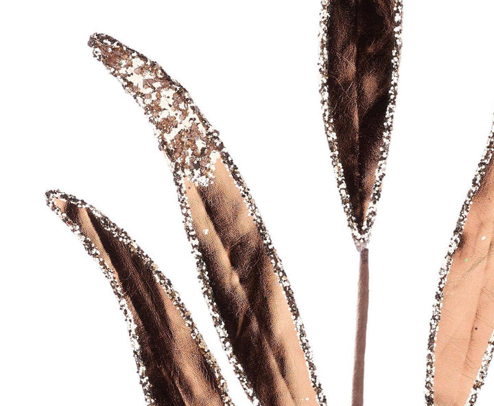 25in Metallic Skinny Leaf x6