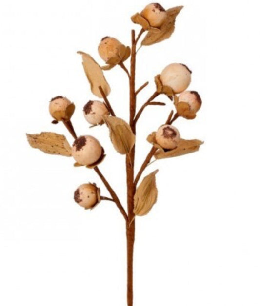 14in CREAM Berry & Leaf Select Artificial