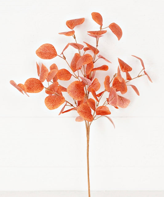 20in AUTUMN ORANGE Silver Dollar Bush Impressive