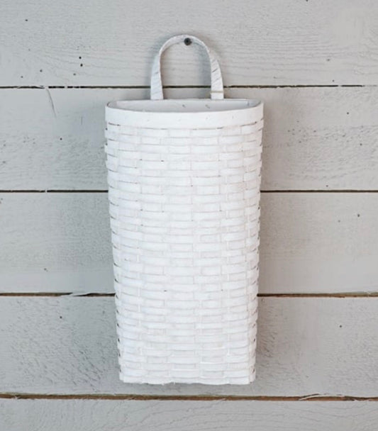 Half Moon Basket WHITEWASH