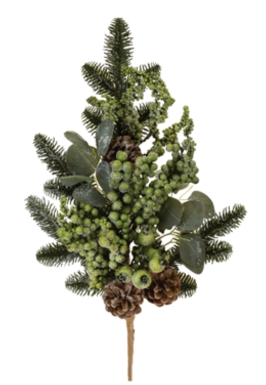24in Mixed Winter Geenery - Premium Greenery for Wreaths, Arrangements and Home Decor (Copy) Melrose