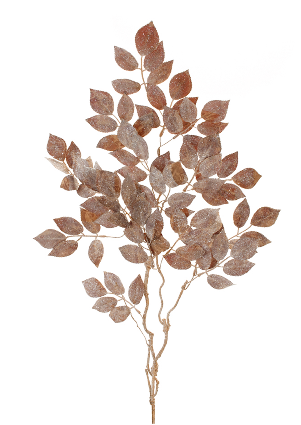 38in Gliltter Leaf & Branch Spray - Premium Greenery for Wreaths, Arrangements and Home Decor Melrose