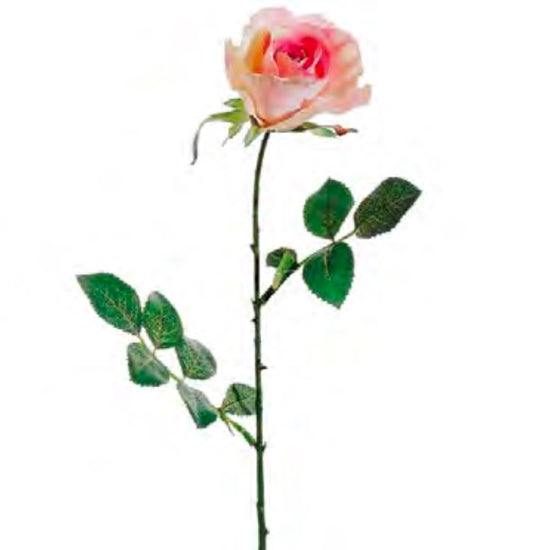 27in Tall Rose Bud PINK - Premium Floral for Weaths and Arrangements