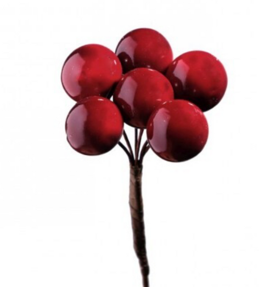 One Dozen 8in Waterproof Berry Picks - Premium Florals for Wreaths, Arrangements and Home Decor Melrose