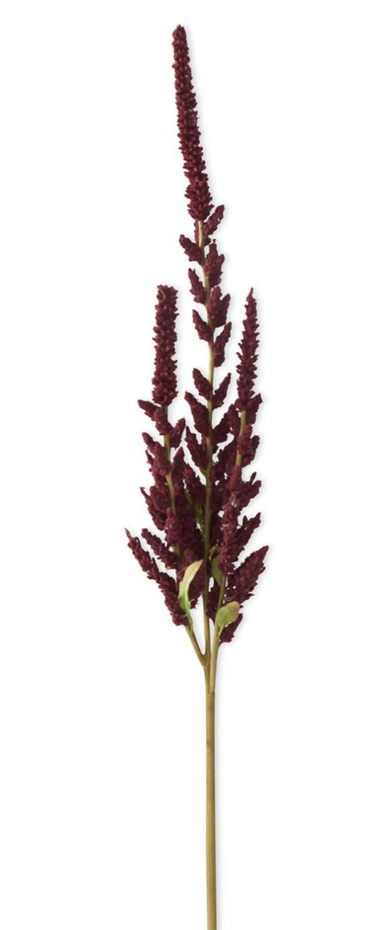 37in Burgundy Amaranthus - Premium Greenery for Wreaths, Arrangements and Home Decor K&K