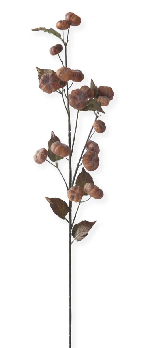 37in Brown Pumpkin Stem - Premium Greenery for Wreaths, Arrangements and Home Decor K&K