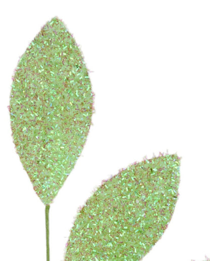 27in V-Cut Foil Mag Leaves IRID MINT GREEN