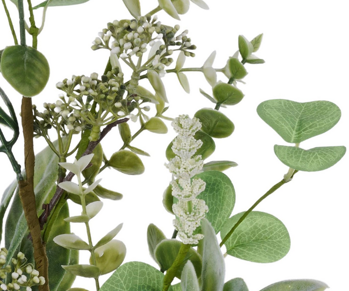 27in Green/Cream Lamb Ear / Eucalyptus / Berry Spray