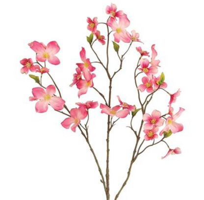 33in Pink Dogwood Spray