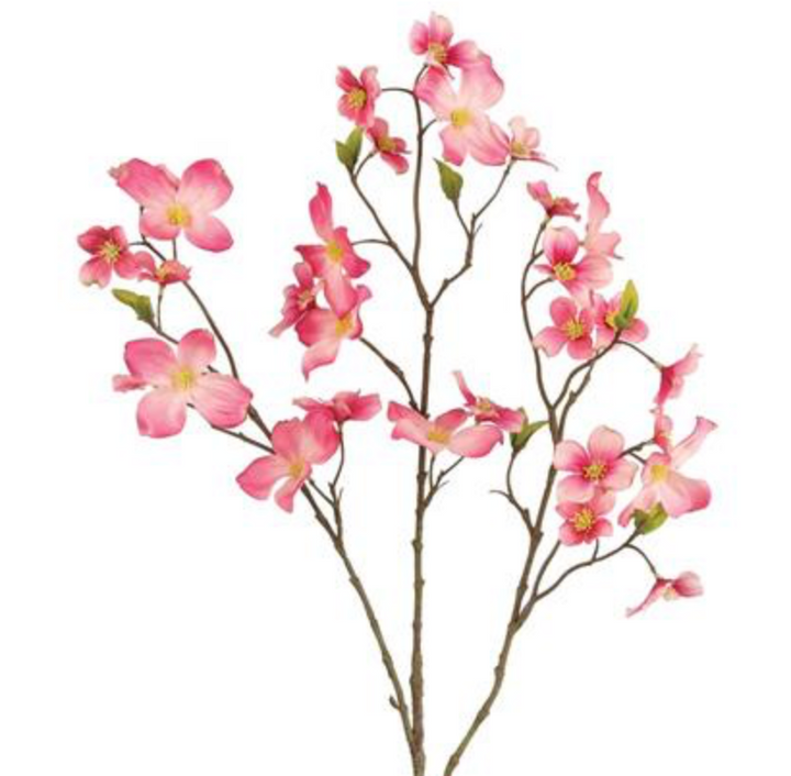 33in Pink Dogwood Spray