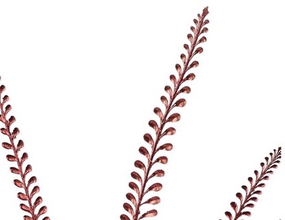 34in Red Glitter Button Fern - Premium Greenery for Wreaths, Arrangements and Home Decor Craig Bachman