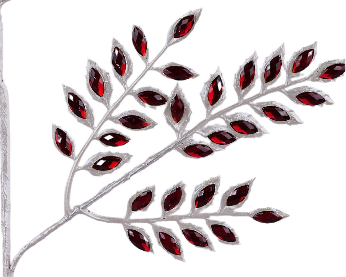 22in Ruby Jewel White Fern - Premium Greenery for Wreaths, Arrangements and Home Decor Craig Bachman