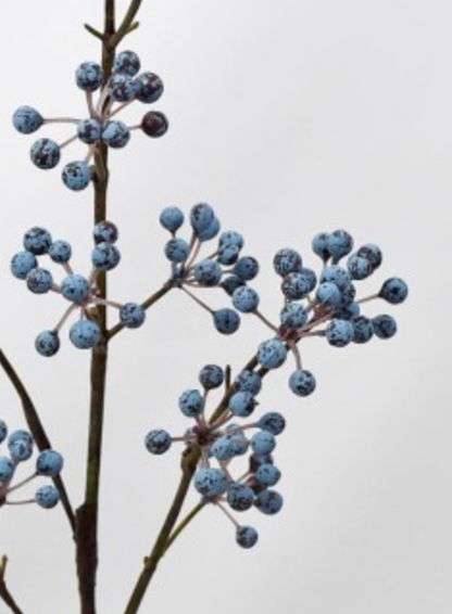 28in Blue Berry Spray