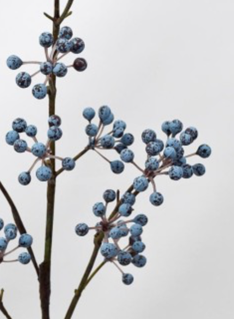 28in Blue Berry Spray