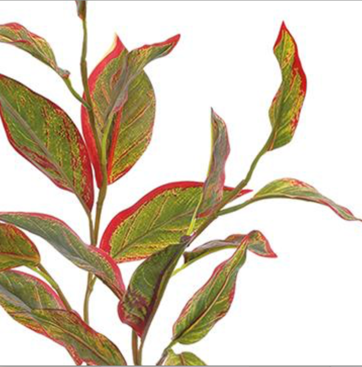 33in UV Calico Plant Leaves