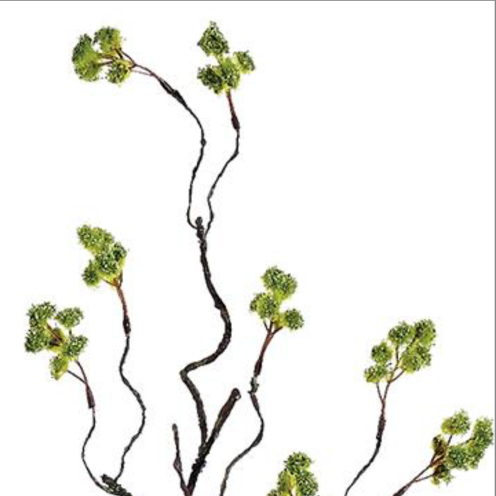 32in Green Mini Blossom Spray