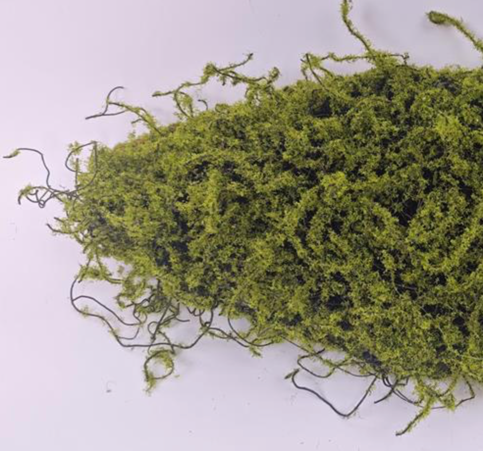 19in Green Moss Bark Container