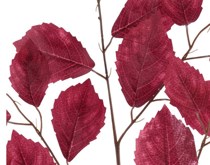 28in Aspen Rose Leaf Spray BURGUNDY - Premium Artificial Greenery for Wreaths, Arrangement & Home Decor