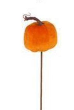 Plush Velvet Pumpkin MED ORANGE