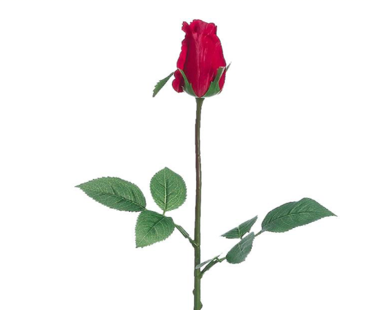 23in Red Rose Bud Spray - Premium Artificial Flower for Wreaths, Arrangements & Home Decor