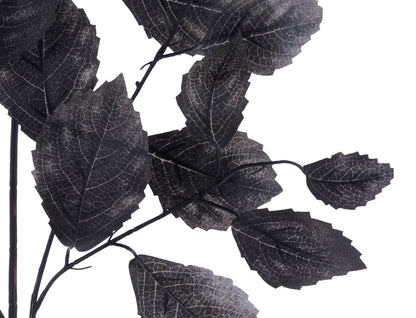 28in Aspen Rose Leaf Spray BLACK - Premium Artificial Greenery for Wreaths, Arrangement & Home Decor
