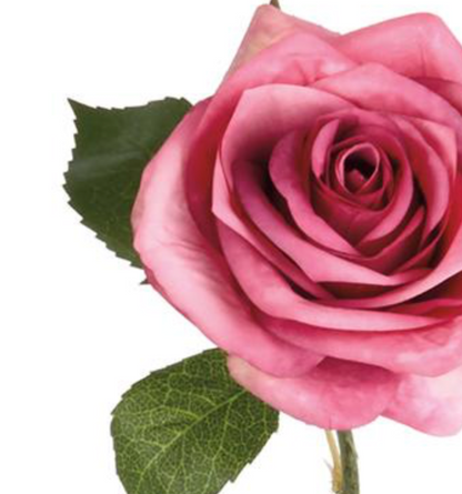 21in Rose Pink Rose - Premium Florals for Wreaths and Home Decor