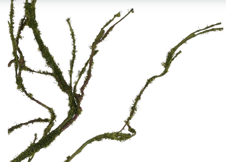 37in Mossy Wild Twig Branch - Premium Greenery for Wreaths and Home Decor