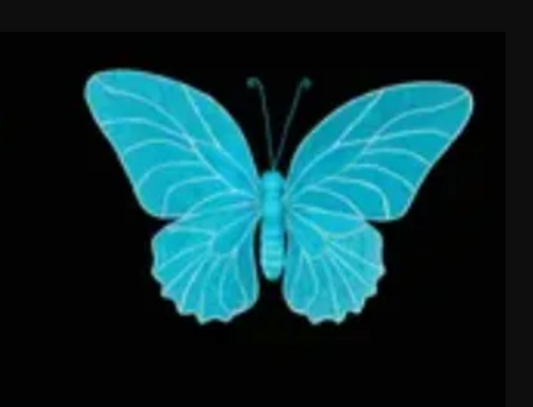 ONE 15inx10in LtBlue Butterfly