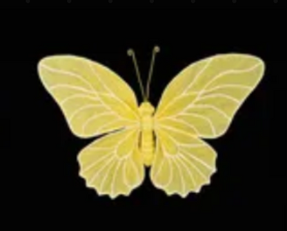 ONE 15inx10in Yellow Butterfly