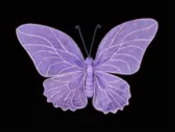 ONE 15inx10in Purple Butterfly