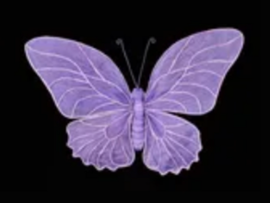 ONE 15inx10in Purple Butterfly